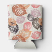 Rafraîchisseur Pour Canette Feuilles d'automne sur le beige. (Dos)