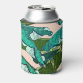 Rafraîchisseur Pour Canette Feuilles de bananes : Motif Tropical sans joint. (Can Dos)