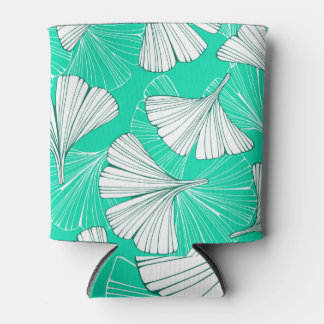 Rafraîchisseur Pour Canette Feuilles de Ginkgo biloba, motif dessiné à la main