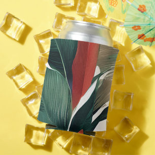 Rafraîchisseur Pour Canette Feuilles de palmier aux tons feutrés