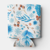 Rafraîchisseur Pour Canette Feuilles et baies d'hiver modernes (Dos)