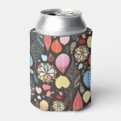 Rafraîchisseur Pour Canette Feuilles et oiseaux d'automne. (Can devant)