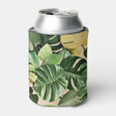 Rafraîchisseur Pour Canette Feuilles florales/hawaïennes/tropicales (Can devant)