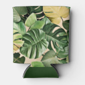 Rafraîchisseur Pour Canette Feuilles florales/hawaïennes/tropicales (Devant)