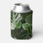 Rafraîchisseur Pour Canette Feuilles Monstera, aménagement tropical de luxe. (Can devant)