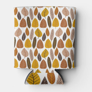 Rafraîchisseur Pour Canette Feuilles naturels : Motif neutre sans joint.