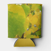 Rafraîchisseur Pour Canette Feuilles rouges jaunes et verts (Devant)