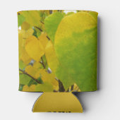 Rafraîchisseur Pour Canette Feuilles rouges jaunes et verts (Dos)