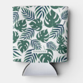 Rafraîchisseur Pour Canette Feuilles tropicaux (Devant)