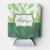 Rafraîchisseur Pour Canette Feuilles tropicaux (Devant)