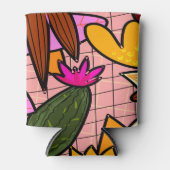 Rafraîchisseur Pour Canette feuilles tropicaux Abstraits et fleurs (Devant)