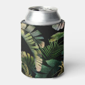 Rafraîchisseur Pour Canette Feuilles tropicaux : Floral d'été sans joint (Can devant)