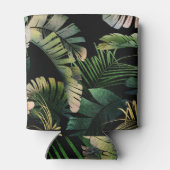 Rafraîchisseur Pour Canette Feuilles tropicaux : Floral d'été sans joint (Dos)