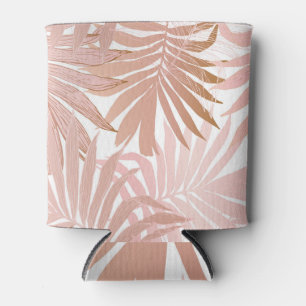 Rafraîchisseur Pour Canette Feuilles tropicaux : motif à dégradé brillant.