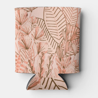 Rafraîchisseur Pour Canette Feuilles tropicaux : Motif créatif à main.