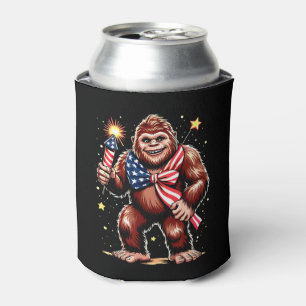 Rafraîchisseur Pour Canette Feux d'artifice Bigfoot 4 juillet Sasquatch États-