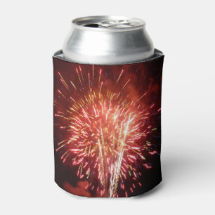 Rafraîchisseur Pour Canette Feux d'artifice Rouges, Blancs et Bleus II Patriot