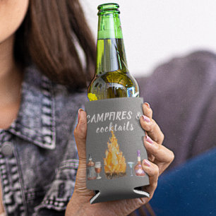 Rafraîchisseur Pour Canette Feux de camping et cocktails Camping Boire