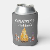 Rafraîchisseur Pour Canette Feux de camping et cocktails Camping Boire (Can devant)