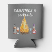Rafraîchisseur Pour Canette Feux de camping et cocktails Camping Boire (Devant)