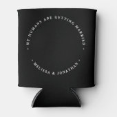 Rafraîchisseur Pour Canette Fiançailles photo de chien personnalisé Mariage an (Devant)