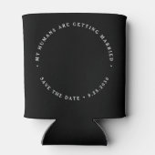 Rafraîchisseur Pour Canette Fiançailles photo de chien personnalisé Mariage an (Dos)