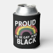 Rafraîchisseur Pour Canette Fier D'Être Gay Et Black Pride Mois 2025 (Can devant)