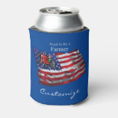 Rafraîchisseur Pour Canette Fier paysan patriotique drapeau Thunder_Cove (Can Dos)