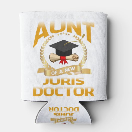 Rafraîchisseur Pour Canette Fier Tante D'Un Nouveau Docteur Juris (Dos)