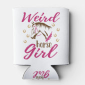 Rafraîchisseur Pour Canette Fille de cheval bizarre (Dos)