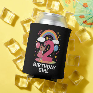 Rafraîchisseur Pour Canette Fille de deux ans anniversaire Fille mignonne 2ème