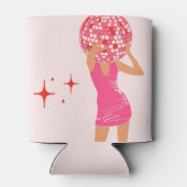 Rafraîchisseur Pour Canette Fille Disco Rose (Dos)