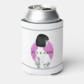 Rafraîchisseur Pour Canette Fille mignonne et classe rose et noir (Can Dos)