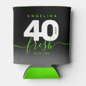 Rafraîchisseur Pour Canette Fille moderne vert brillant 40 et frais (Devant)