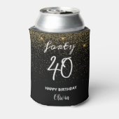 Rafraîchisseur Pour Canette Fille parties scintillant Custom moderne 40e anniv (Can Dos)