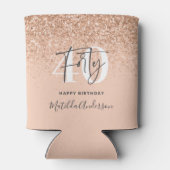 Rafraîchisseur Pour Canette Fille parties scintillant scintille moderne fête d (Dos)