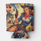 Rafraîchisseur Pour Canette Filles de l'Ouest rétro (Dos)