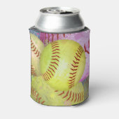 Rafraîchisseur Pour Canette Filles Jaunes Rose Softball (Can Dos)