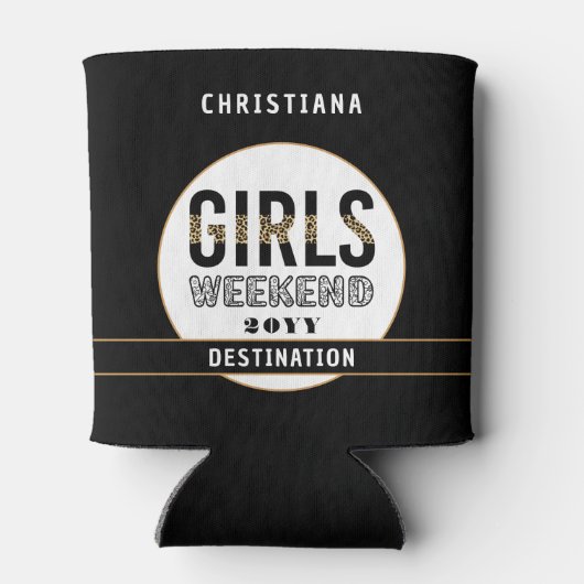 Rafraîchisseur Pour Canette Filles personnalisées Week-end Filles Voyage Vacan (Dos)