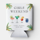 Rafraîchisseur Pour Canette Filles Weekend Cocktails tropicaux (Dos)