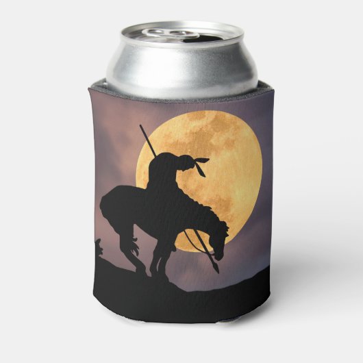 Rafraîchisseur Pour Canette Fin de la Silhouette du sentier avec Pleine lune (Can Dos)