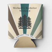 Rafraîchisseur Pour Canette Fin de semaine de baccalauréat Retro Custom Brown  (Devant)