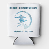 Rafraîchisseur Pour Canette Fin de semaine de Can Cooler Bachelor Snowboard (Devant)