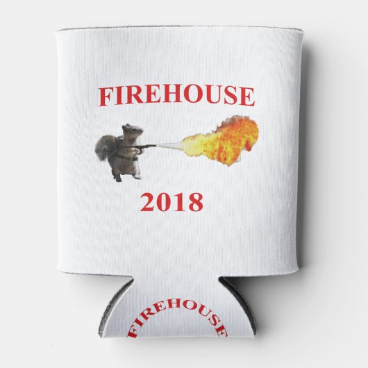 Rafraîchisseur Pour Canette Firehouse Can Cooler avec Word Cloud (Devant)