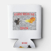 Rafraîchisseur Pour Canette Firehouse Can Cooler avec Word Cloud (Dos)