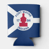 Rafraîchisseur Pour Canette Flag Fort Wayne, Indiana Can Cooler (Dos)