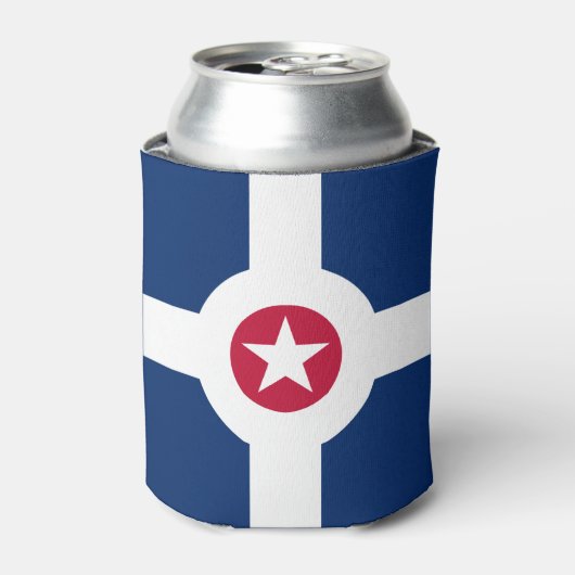 Rafraîchisseur Pour Canette Flag of Indianapolis, Indiana Can Cooler (Can devant)