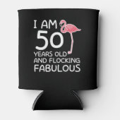 Rafraîchisseur Pour Canette Flamant rose 50e anniversaire Flocking Fabuleux (Devant)