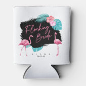 Rafraîchisseur Pour Canette Flamant rose Bachelorette Flocking Bride ID930 (Devant)