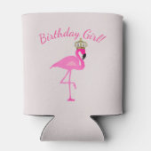 Rafraîchisseur Pour Canette Flamant rose couronné Anniversaire Fille Can Coole (Dos)